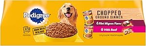 PEDIGREE Chopped Ground Dinner Wet Dog Food, Variety Packs
