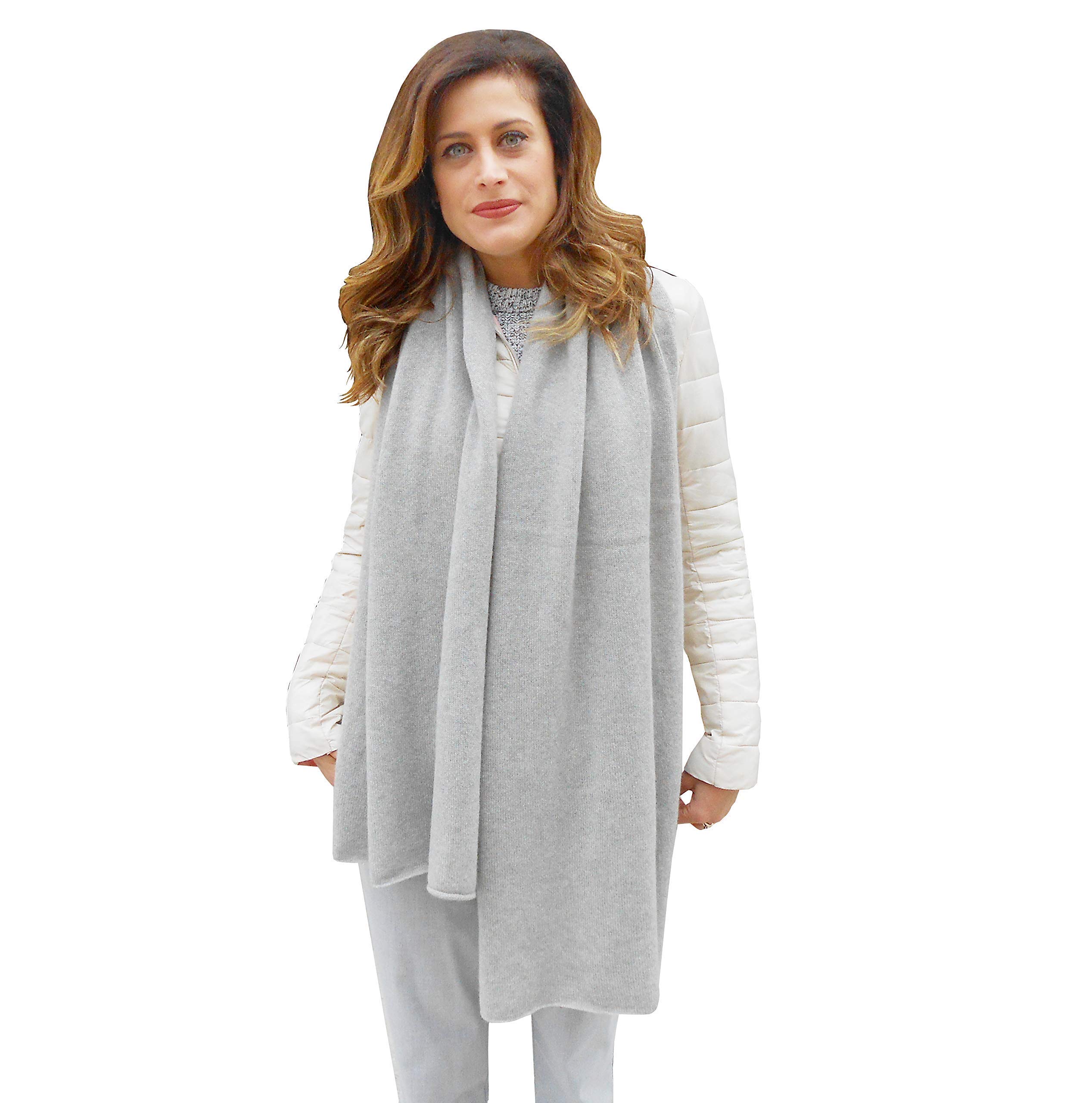 Sciarpa Stola Maxi Donna Invernale Cashmere 100% Grande Stola Molto Calda