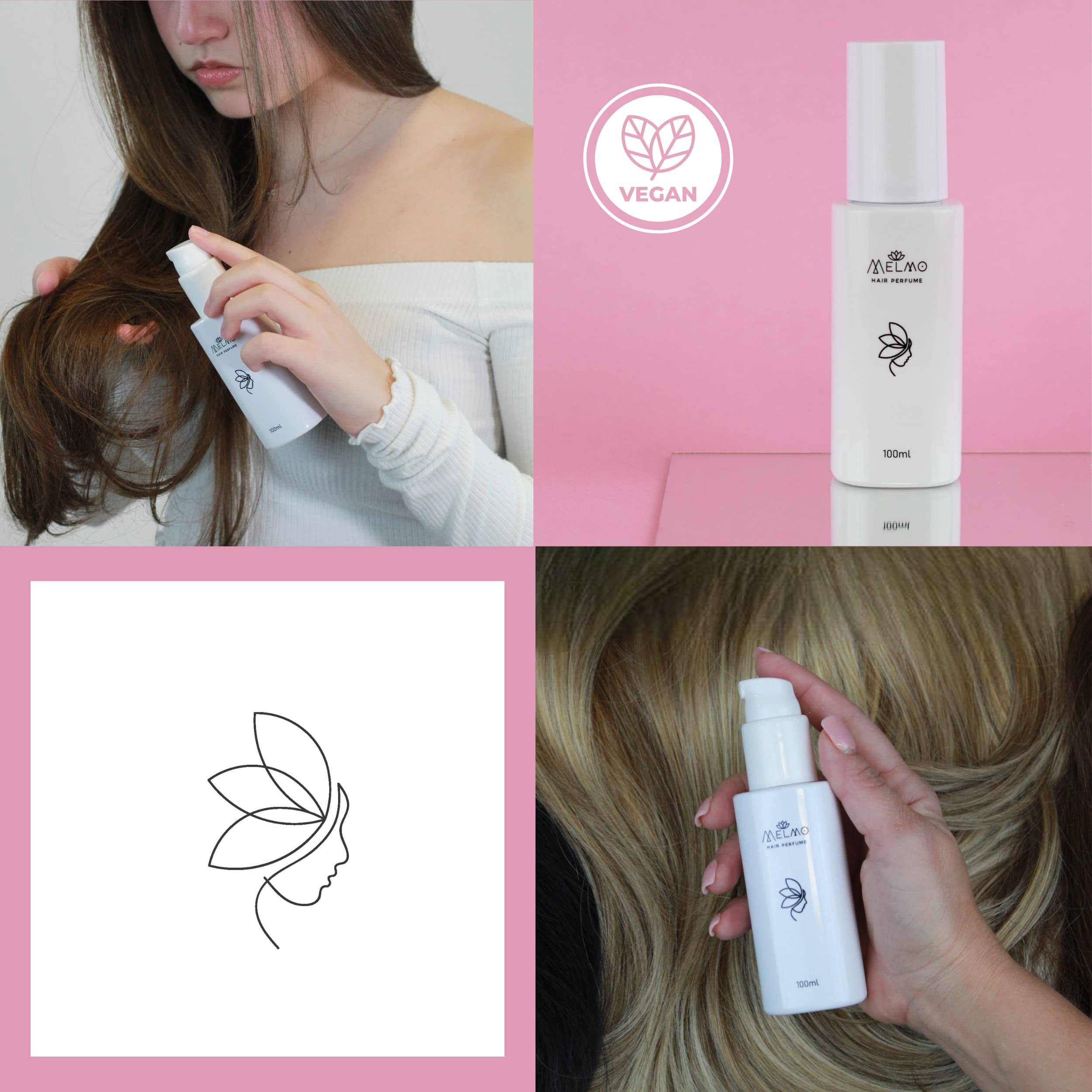 Perfume para el cabello – Fragancia orgánica vegana para mujeres, 3.4 fl oz de aroma de larga duración con aceites esenciales 7