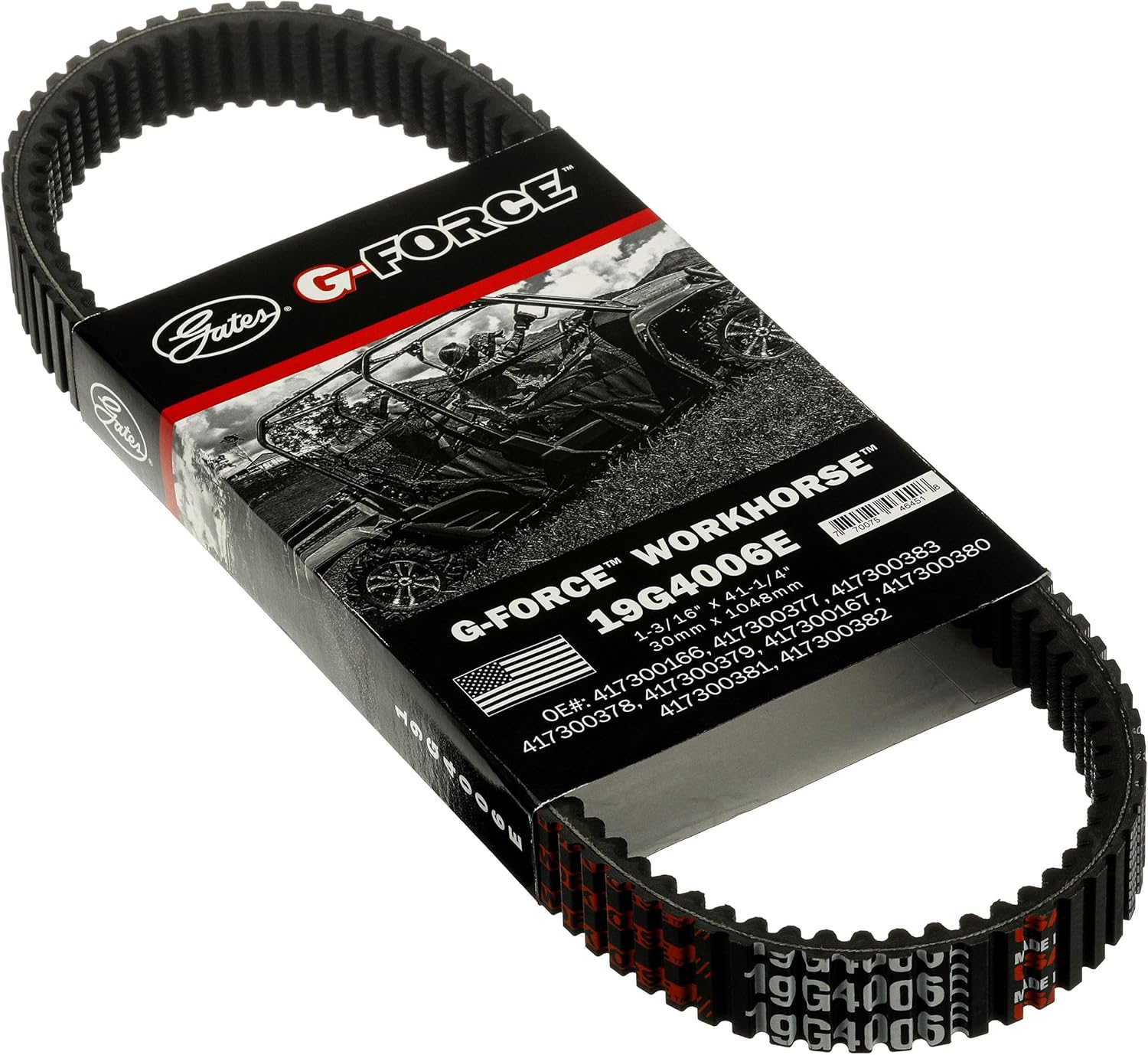 Gates 19G4006E G Force Workhorse Continuously Variable Transmission (CVT) Belt