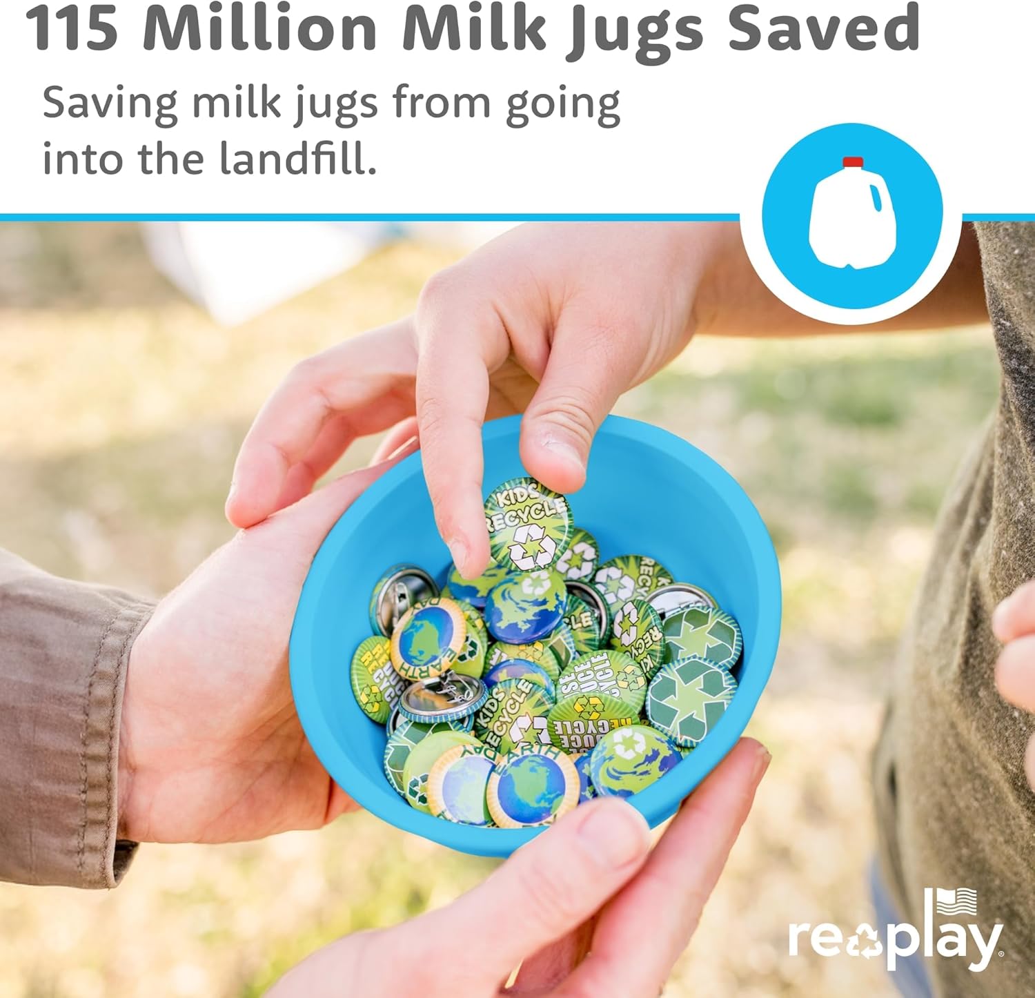 Re-Play 12 oz. Toddler Bowls Set of 4 - Kids Deep-Walled, Durable & Reusable Snack and Meal Bowls, Dishwasher & Microwave Safe, BPA-Free, Made in USA from Recycled Plastic, Grnchmas - Image 6