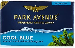 Park Avenue Soap Cool Blue, Fragrant Soap, 125 grams, 4.4 oz - pack of 4 (total 4 soaps)
