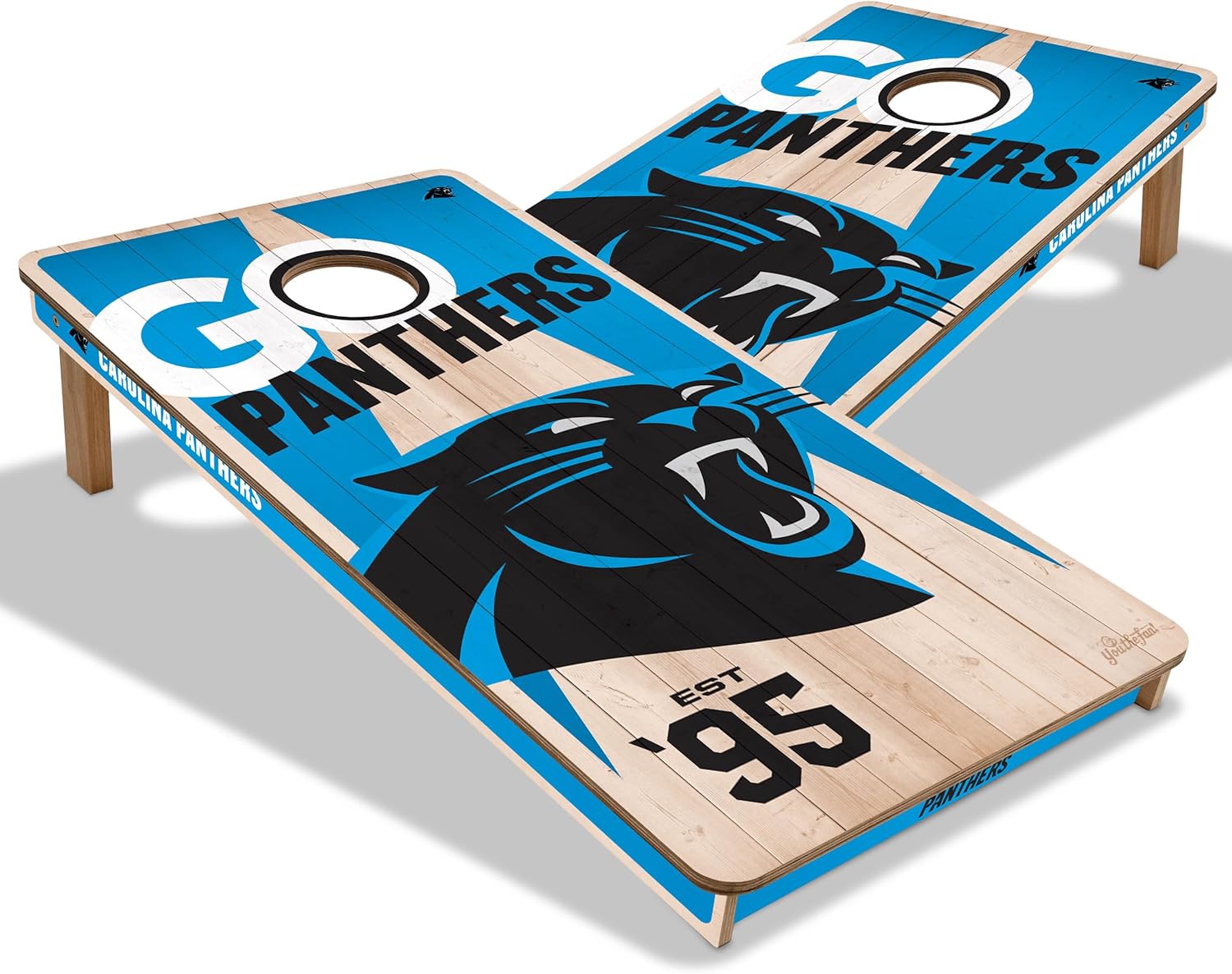 YouTheFan NFL 2’ x 4’ Professional Wood Cornhole Game