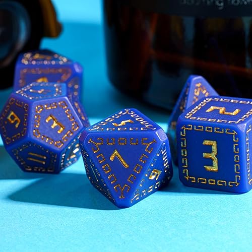 Miniatura 141 de Juego de dados de queso, juego de dados DND poliédricos de resina amarilla para juegos de rol D&D y otros juegos de mesa Dados