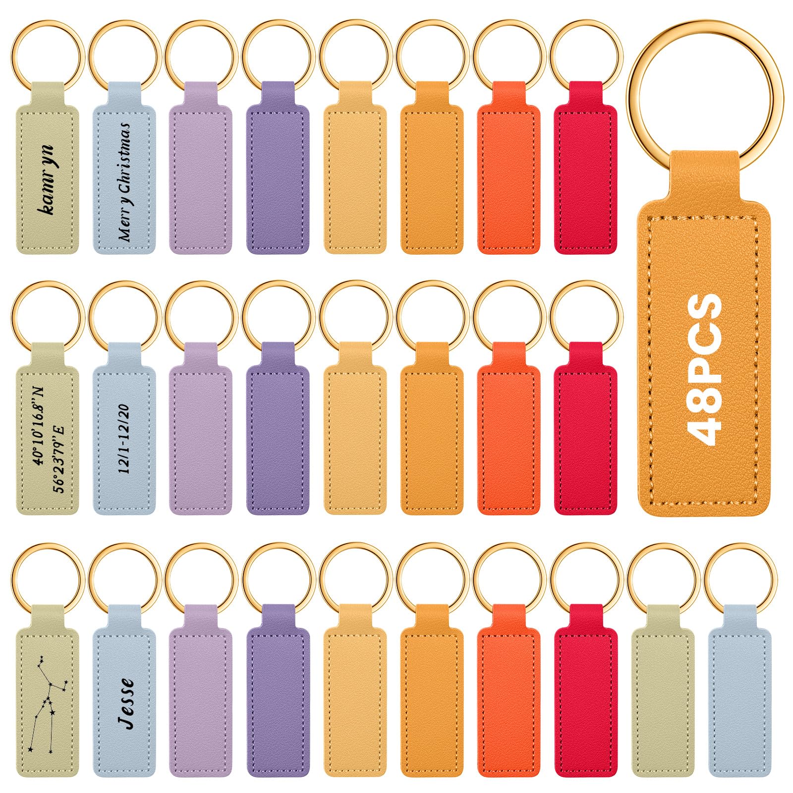 Leather Keychains Blank