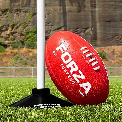 FORZA Torpedo AFL - Balones de fútbol de entrenamiento Balones de fútbol australianos resistentes a la intemperie 100% cosido a mano