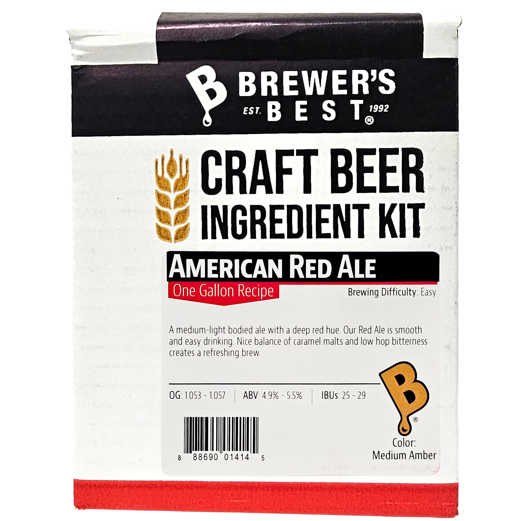 Home Brew Ohio Best One Gal - Kit de ingredientes de cerveza (alelo rojo americano)