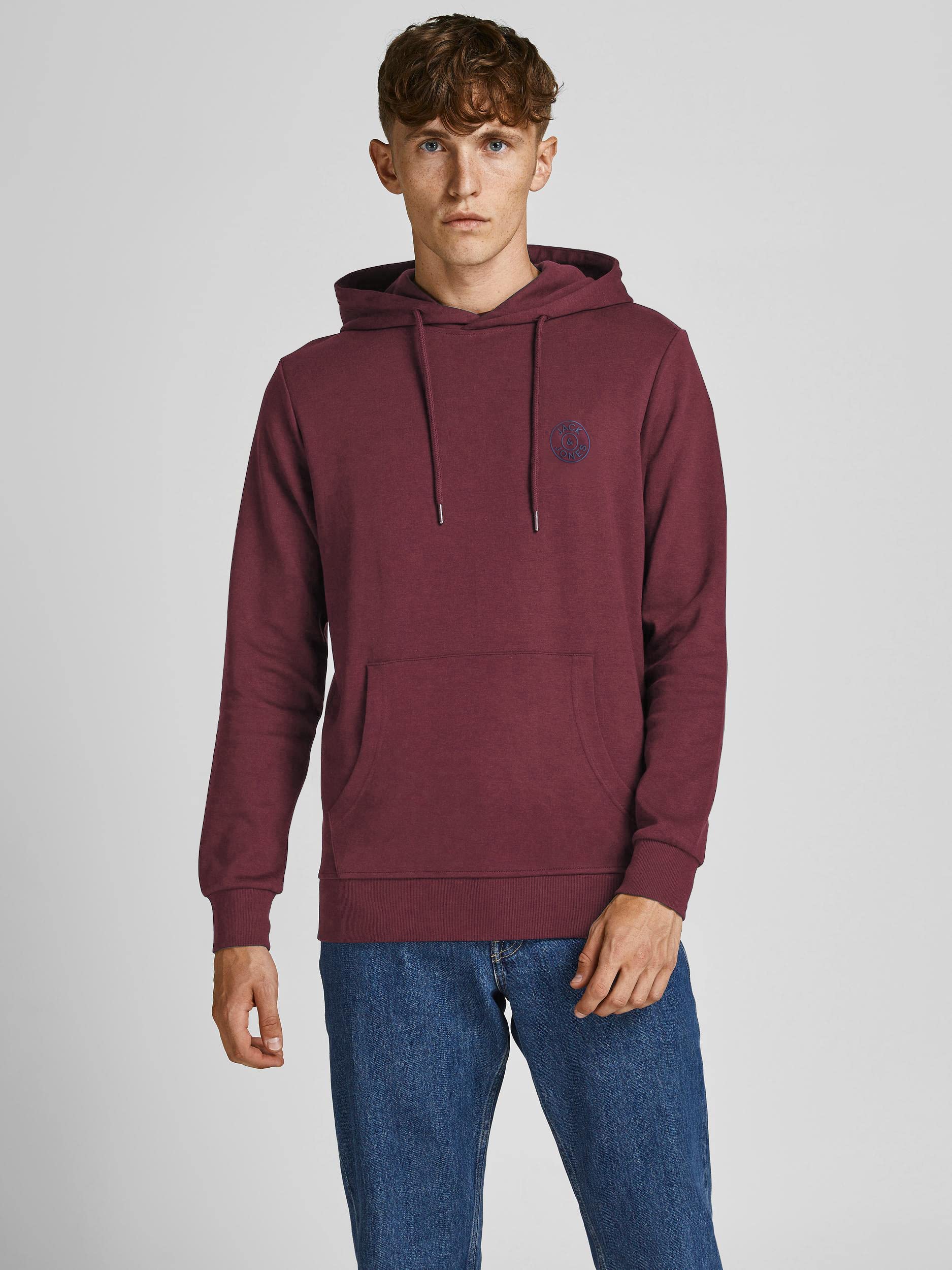 JACK & JONES Jjebasic Logo Sweat Hood Noos Felpa con Cappuccio Uomo