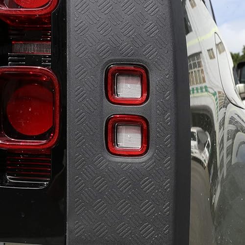 Miniatura 6 de YIWANG ABS negro luz trasera cubierta protector para Land Rover Defender 90 110 2020-2022 coche exterior Accesorios