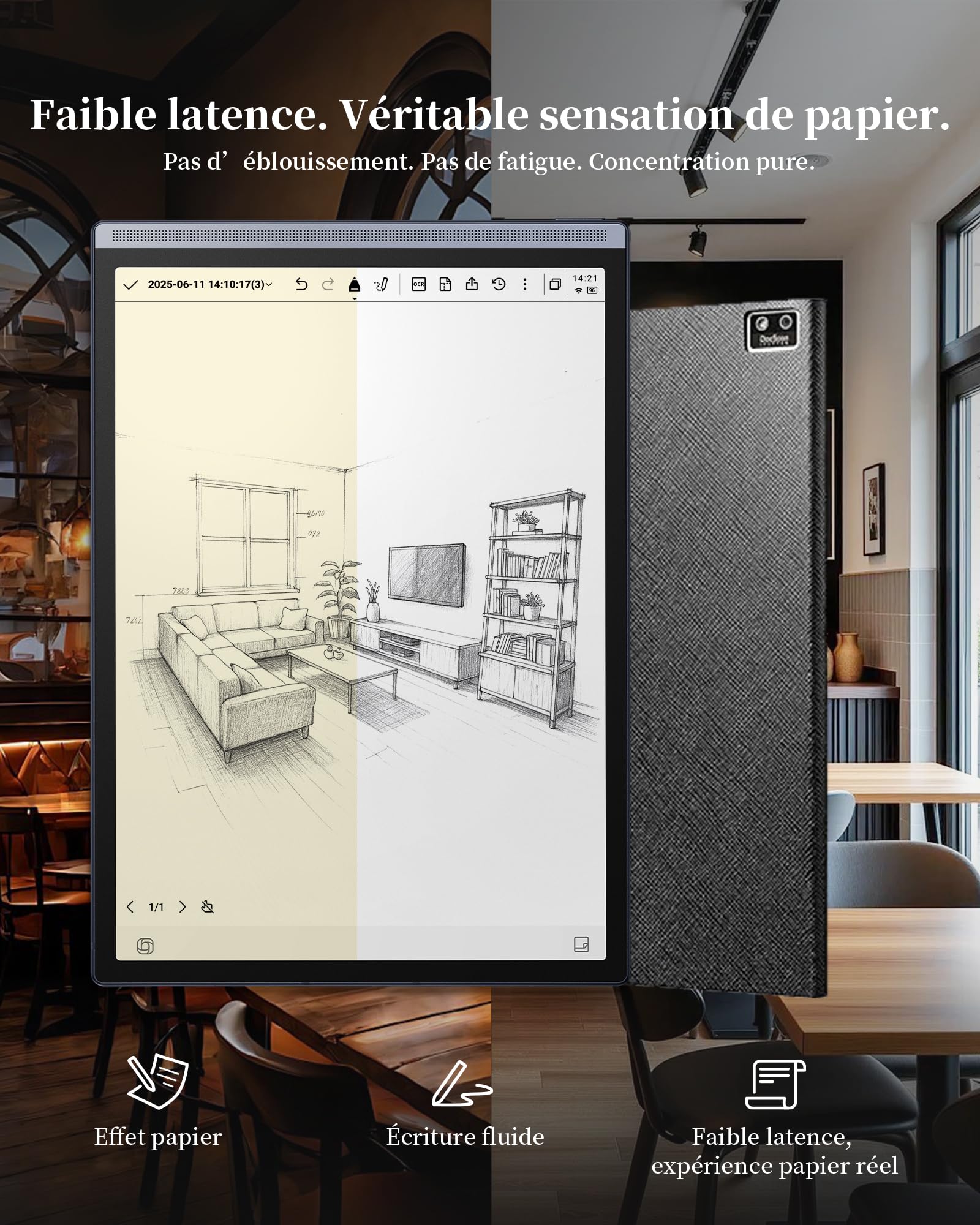 iflytek AINOTE Air 2 Tablette E-Ink 8.2" – Prise de Notes & Papier Numérique avec Stylet, Enregistrement AI, Transcription Multilingue, Lecture et Gestion des Tâches