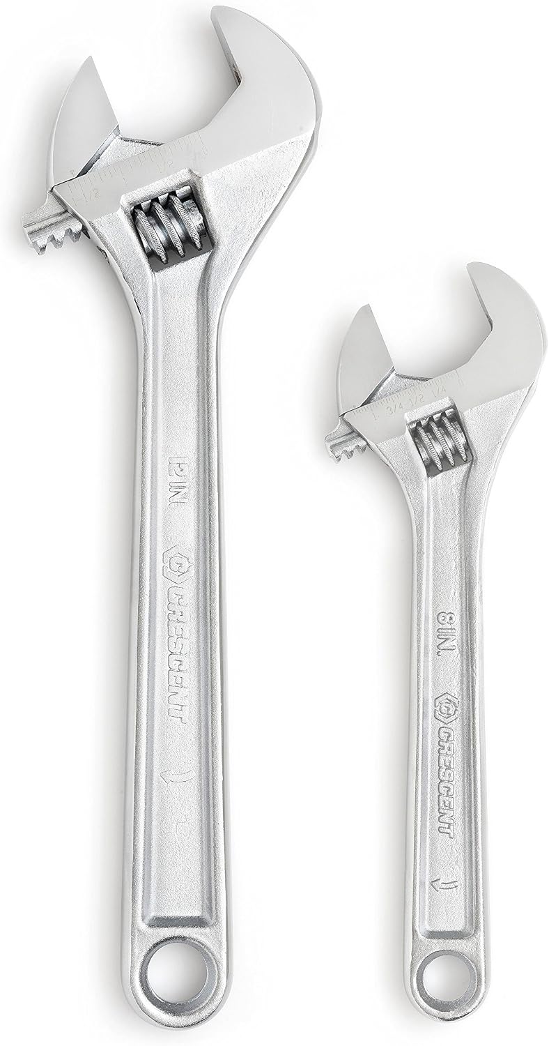 Crescent 2 Piece Adjustable Wrench Set 8" & 12" - AC2812VS