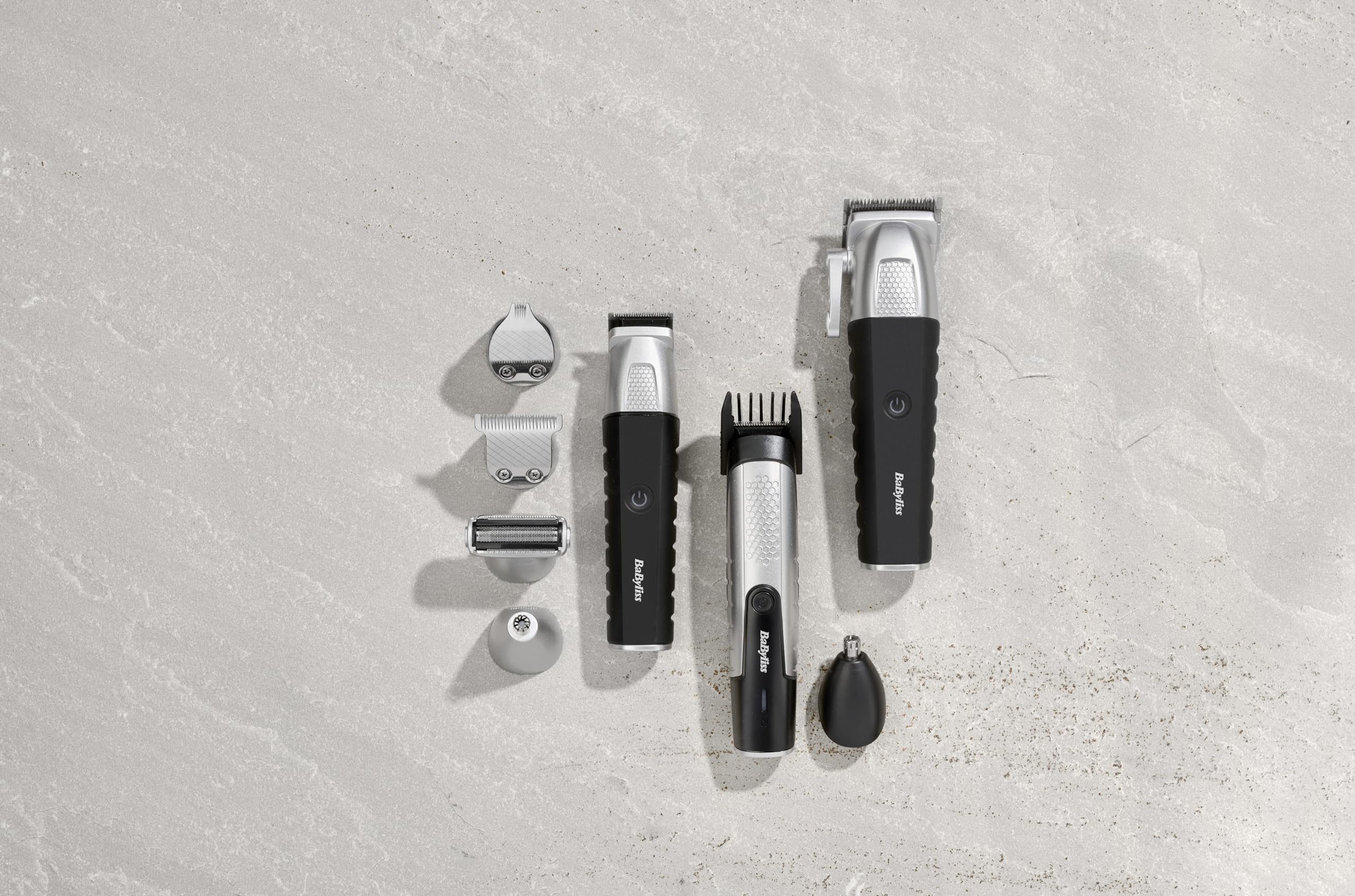 BaByliss Lithium Power Beard Trimmer 2 Attachments and 9 Comb