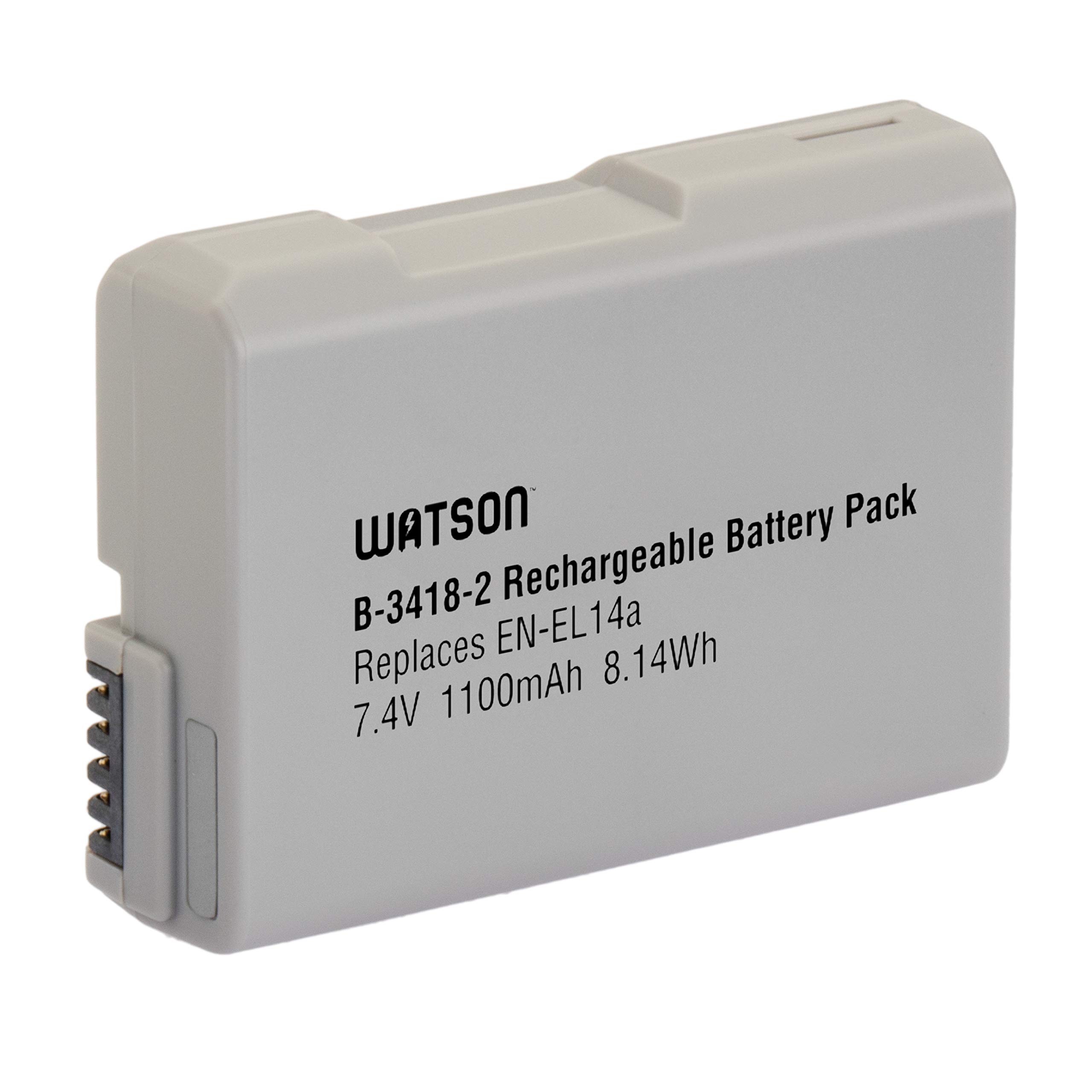 Watson EN-EL14A V2 Lithium-Ion Battery Pack (7.4V, 1100mAh) [Improved for 3400]