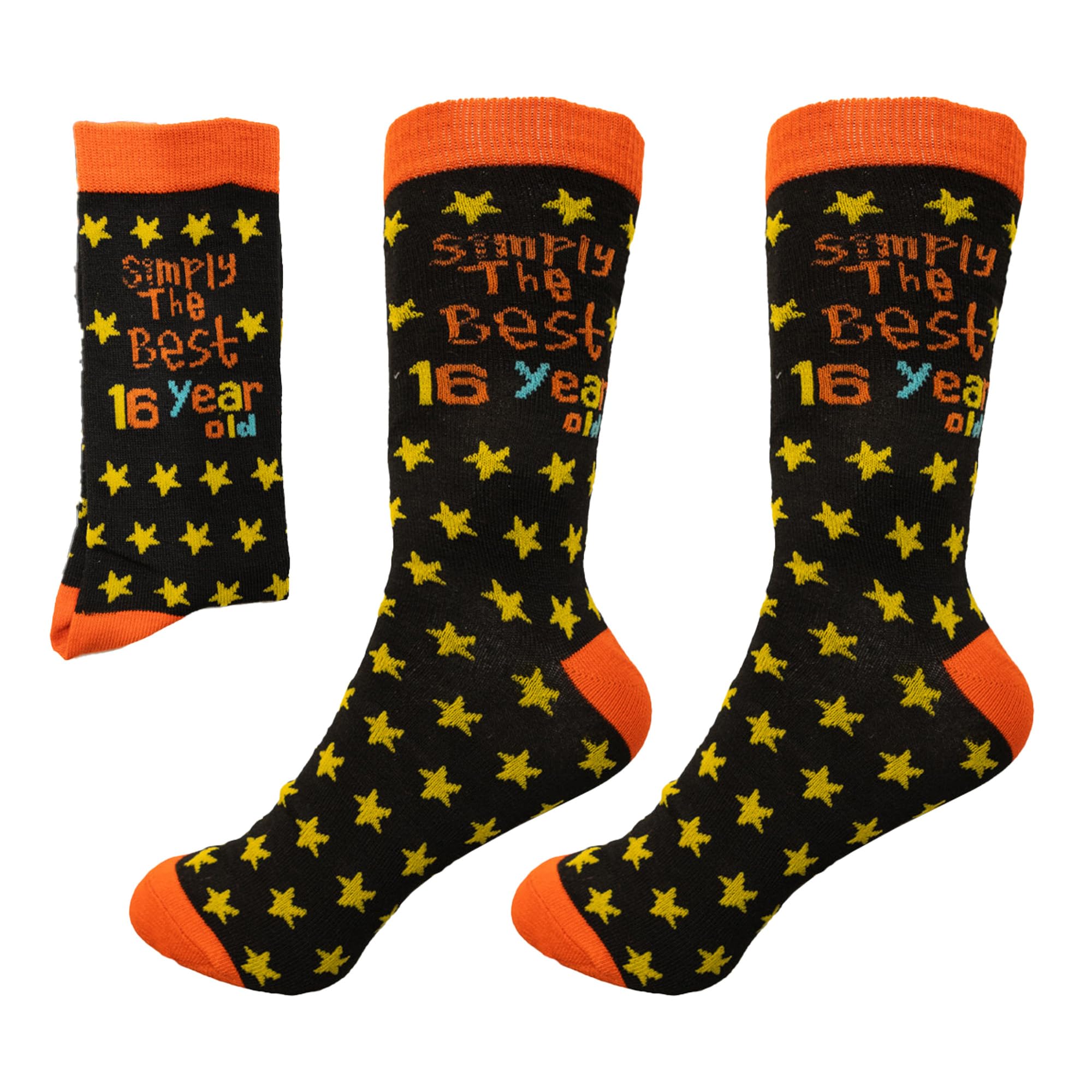 SHATCHI Simply The Best 16 Year Old Gift Novelty Socks for 16th Birthday Keepsake Gift Unisex For Her Him