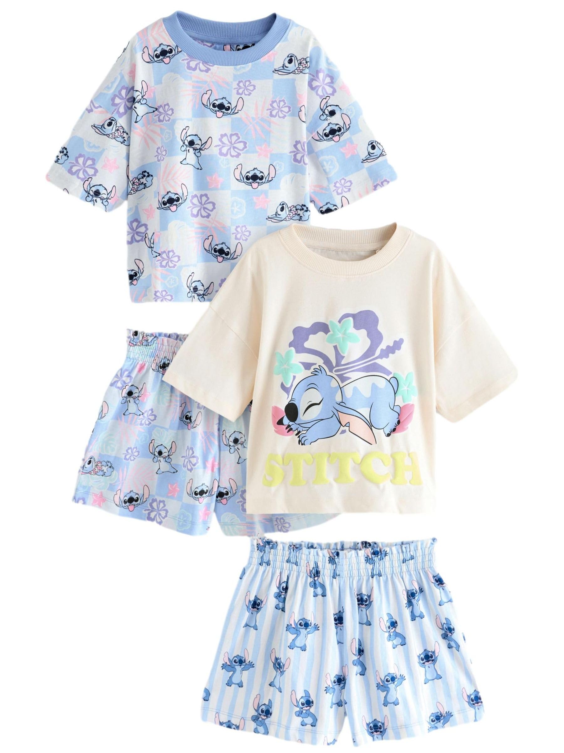 NEXT Fille Pyjama Short Stitch, Lot de 2