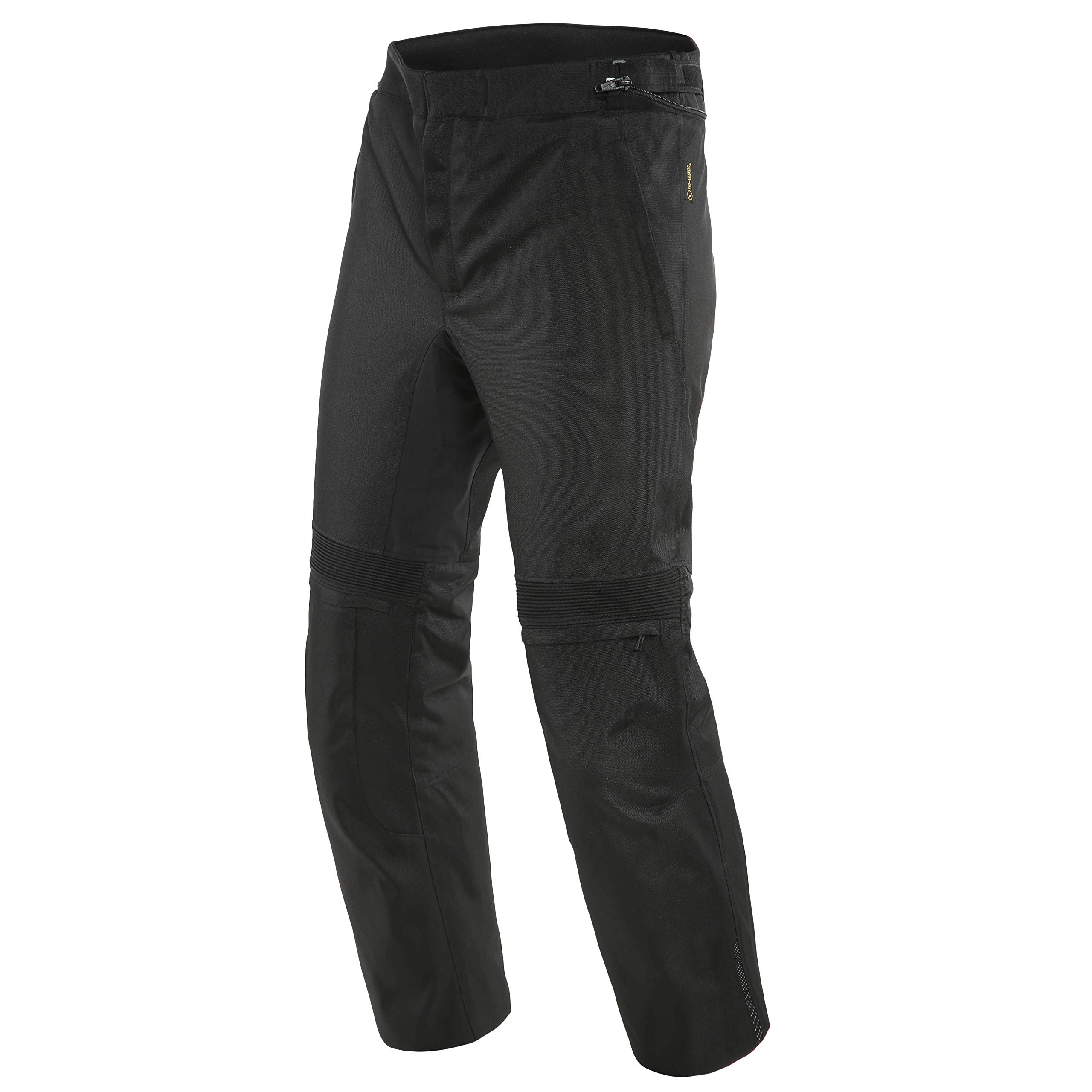 Dainese Black Connery D-Dry Motorcycle Textile Pants, Size 50