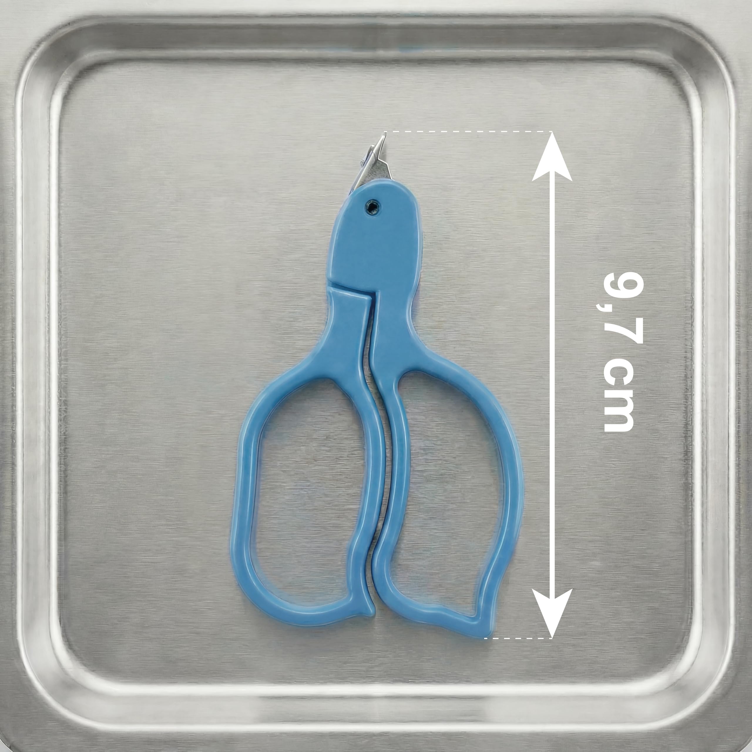 KMINA Ôte Agrafe (20 Unités) Bleu Stérile Jetable avec Ouverture Facile Design Ergonomique Acier Inoxydable et ABS Sans Latex Emballage Individuel 97 x 5,4 mm