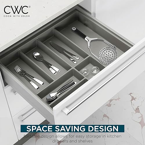 Miniatura 3 de Cook With Color Triturador de papas de mano, acero inoxidable profesional con asas suaves y cómodas, perfecto para papas, frijoles, verduras,