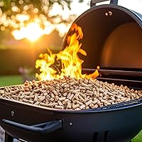 Vista 4 de Bear Mountain BBQ Premium Wood Butcher's Blend - Gránulos para ahumar, mezcla de pellets de madera dura totalmente natural para asar al aire libre