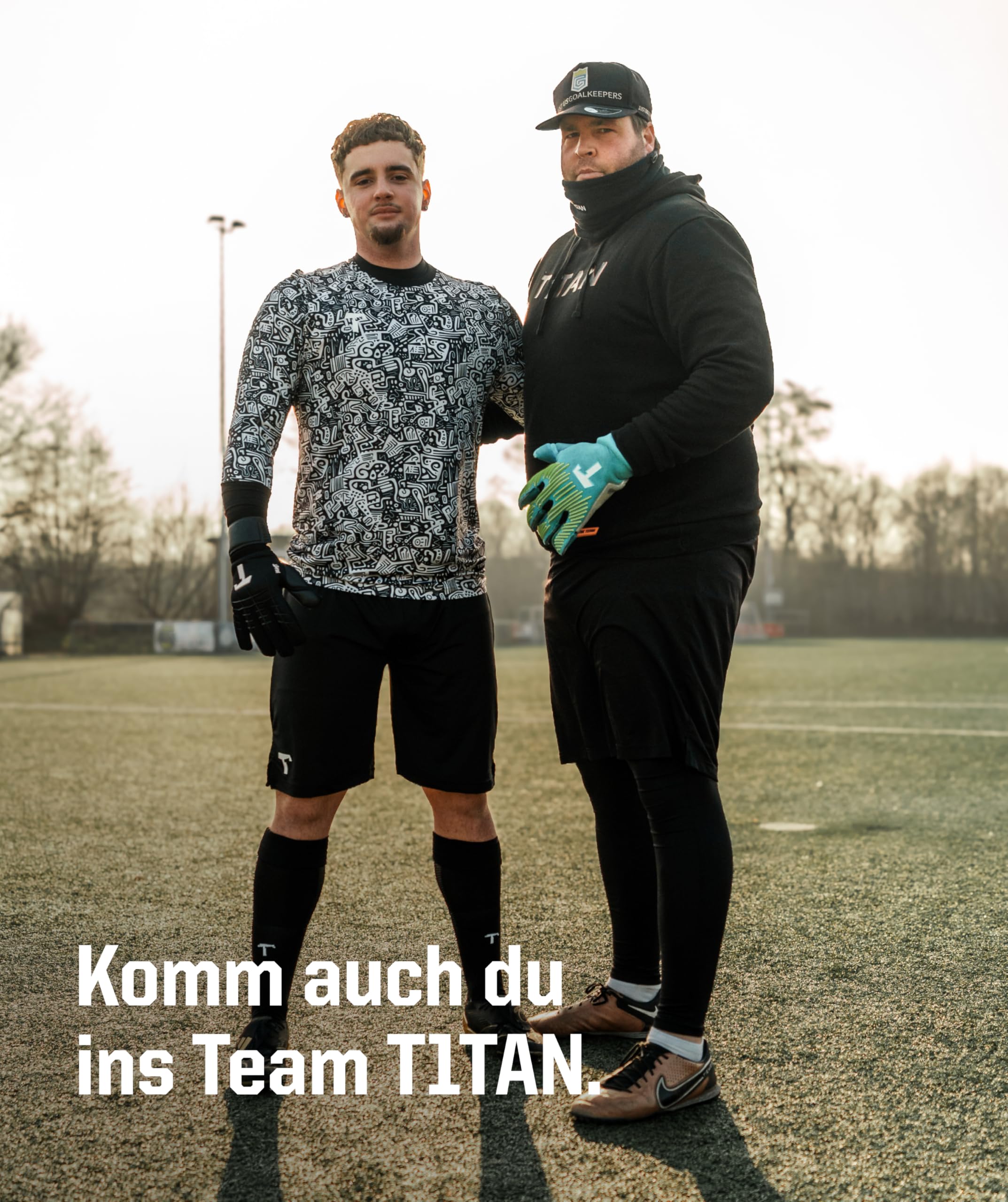 T1TAN Profi Torwarthandschuhe Herren Beast Fingerschutz, Größe 6-11, Torhüterhandschuhe Erwachsene,Tormannhandschuhe Jugendliche, Fußball Torwart