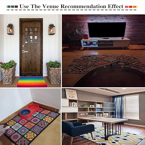 Miniatura 7 de Alfombras náuticas costeras de playa, tapetes con patrón de algas marinas y coral, esponjosas, suaves, lavables a máquina para hotel, decoración del