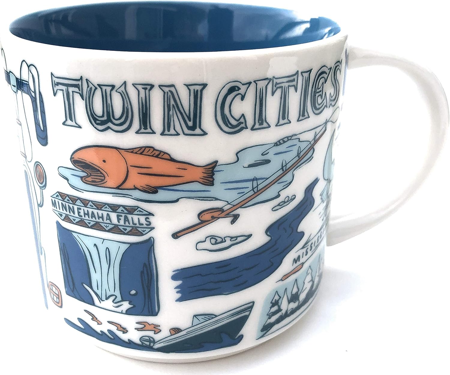 Starbucks TWIN CITIES, MN Been There Series Across the Globe Collection Coffee Mug 14 Ounce