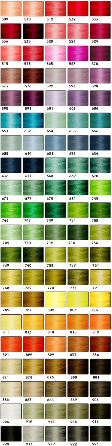 100 Spool Polyester Embroidery Machine Thread Most Vibrant Colors+6 Thread Nets+2 Water Erasable Pens 1100YDS 40wt for Brother Babylock Janome Singer Pfaff Husquarna Bernina Melco ThreaDelighT Brand