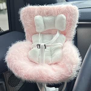 Baby Doll Car Seat Dolls Car Seat With Furry Cushion, Cute Car Decoration, For Jellycat Carseat