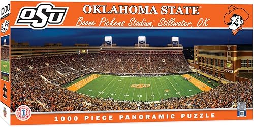 Vista 53 de MasterPieces - Rompecabezas de 1000 piezas, NCAA Montana Grizzlies, vista panorámica del estadio de fútbol, divertido para adultos y familia, 13 x