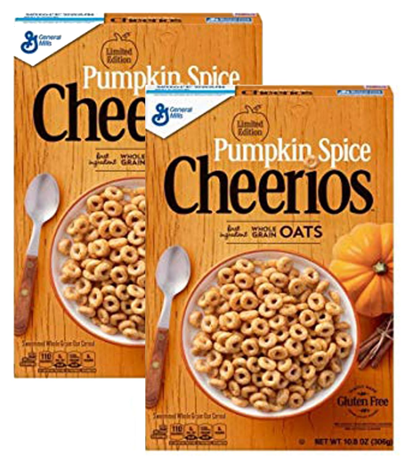 Kellogg's Breakfast Cereal, Cheerios Pumpkin Spice, Low Fat