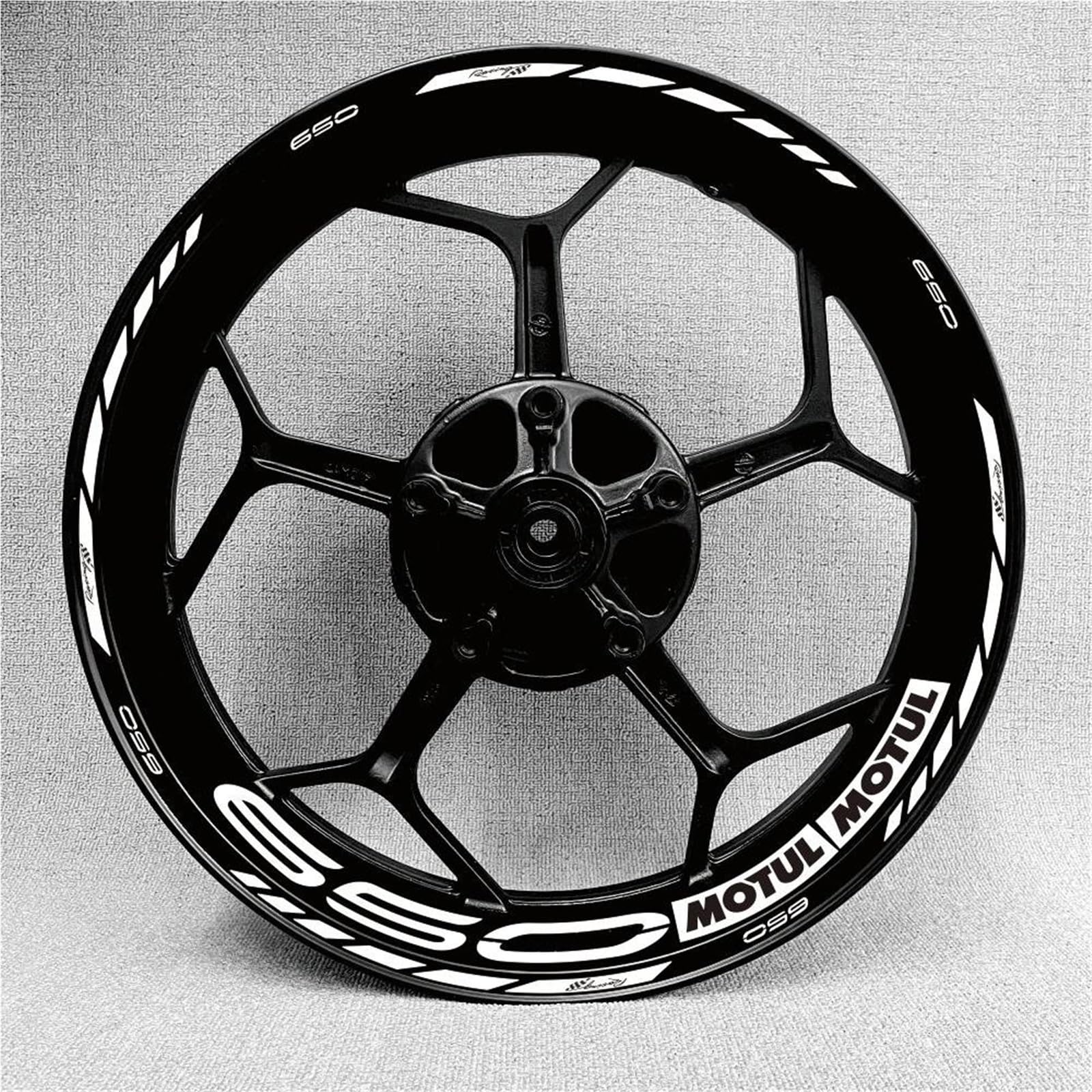 CFSJRXZ Decorative stickers Motorcycel Wheel Stickers Wheel Rims Reflective Decal For Kawasaki Z650 Z 650 17 Inch Pinstripe Decal Tape Sticker Including front rear wheels(Color 3)