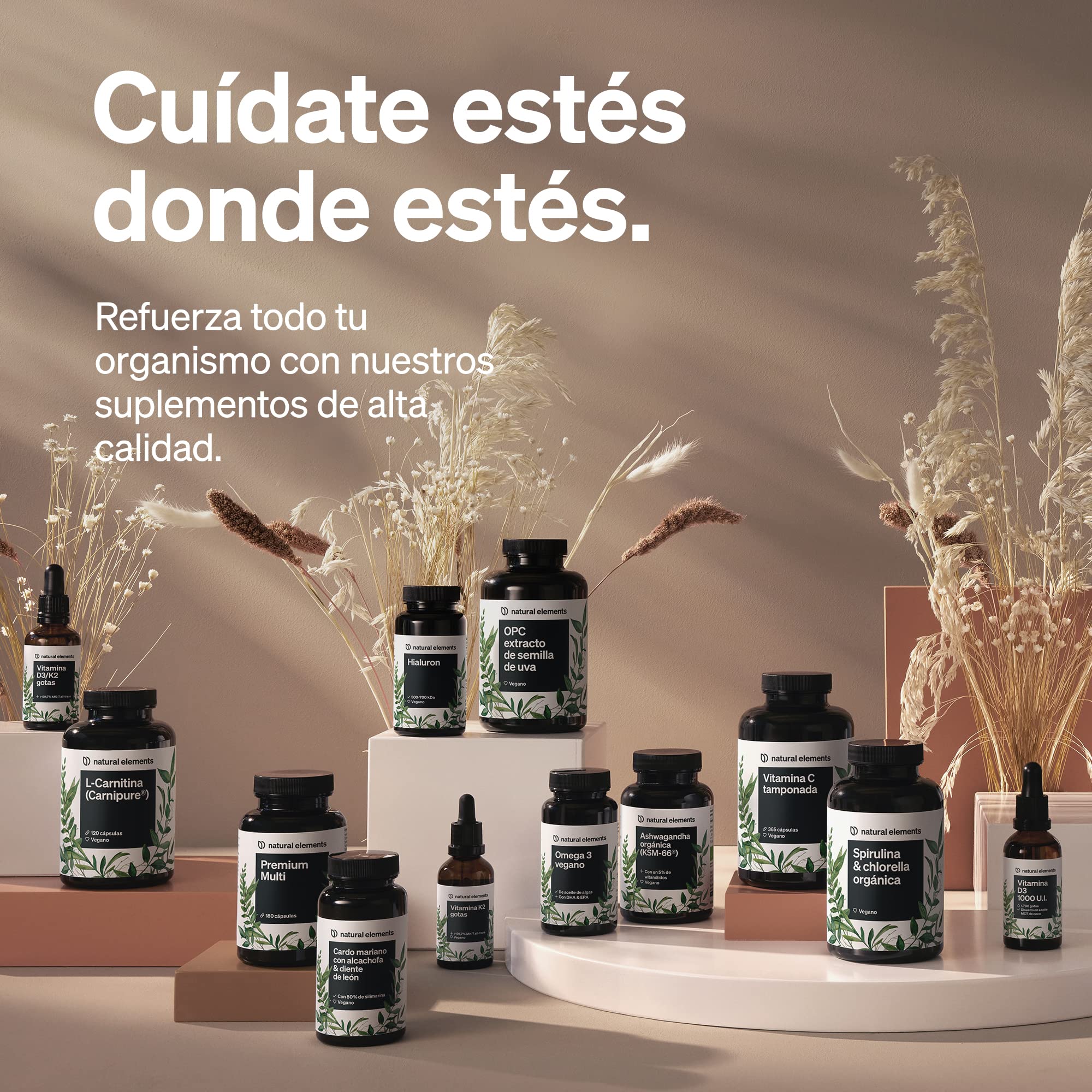Vitamina D3 + K2 en gotas, 50 ml - Primera calidad: >99,7% all-trans (K2VITAL® de Kappa) + D3 altamente biodisponible - Probado en laboratorio, alta dosificación, líquido