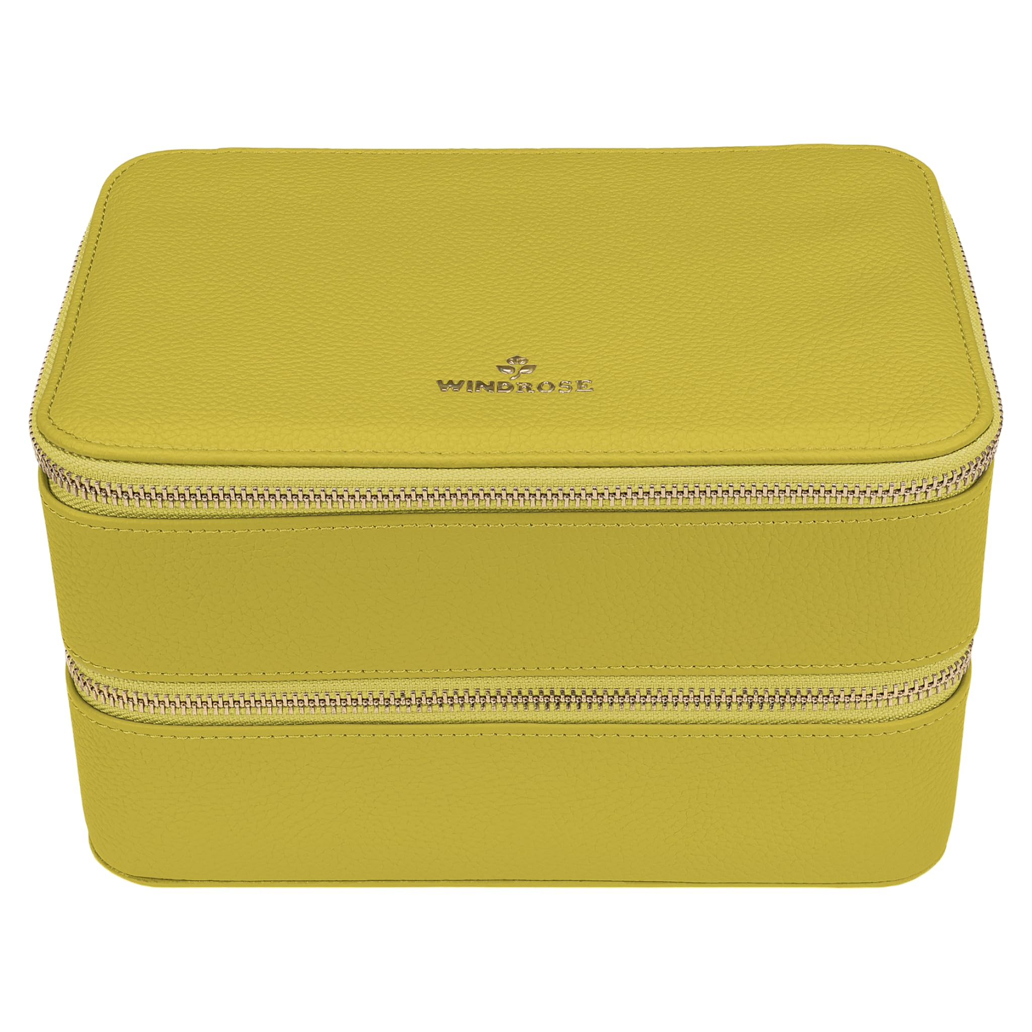Windrose Szkatułka na biżuterię Aurora Jewelry Case Lime jasnożółta