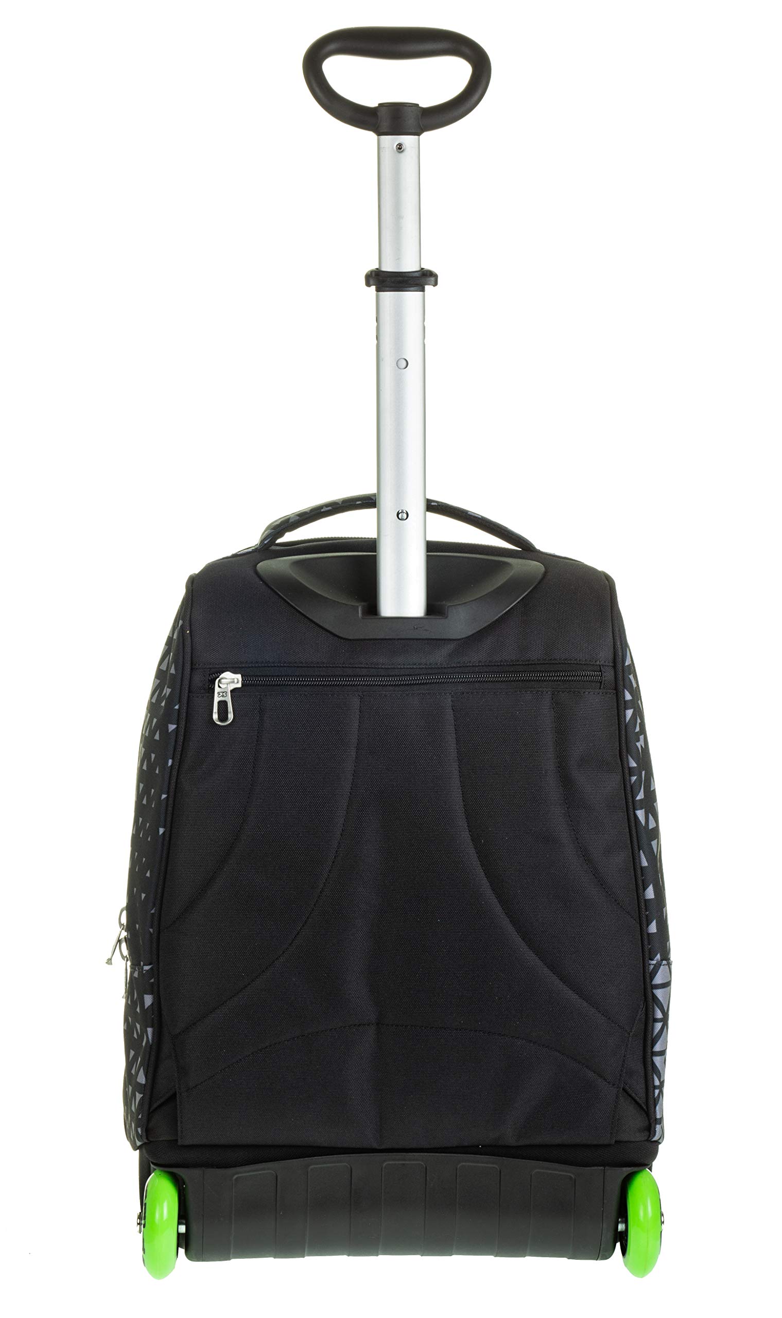 Trolley Fit Seven Winged, Nero, 35 Lt, 2in1 Zaino con Sollevamento Spallacci per uso Trolley, Scuola & Viaggio