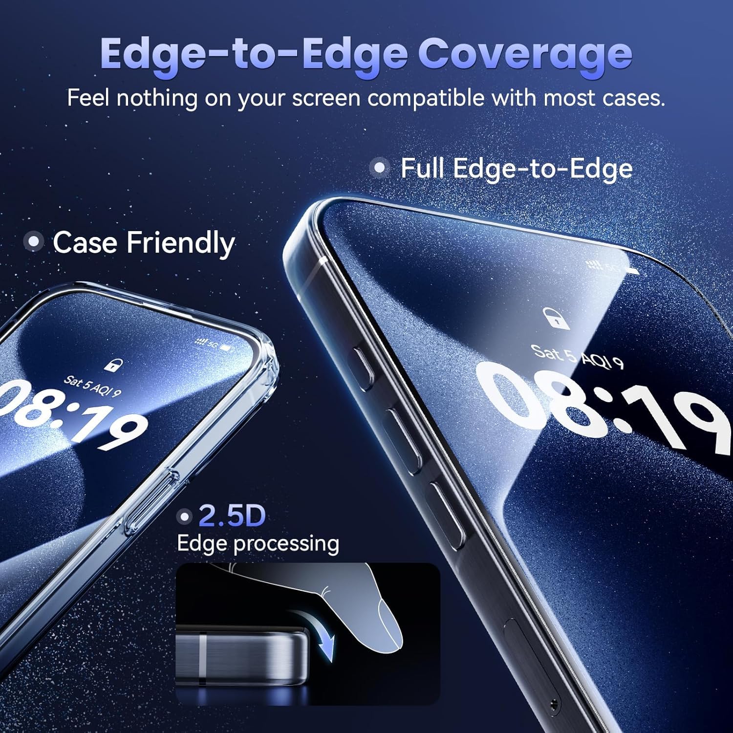 Military-Grade Tempered Glass Screen Protector Compatible for iPhone 11 / iPhone XR with Edge to Edge Coverage and Easy Self Installation kit — Amazon image 6