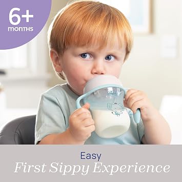 Chicco Trainer, Semi-Soft Spout, Spill-Free Sippy Cup for babies 6m+, 7oz