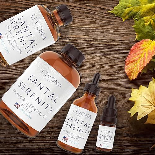 Miniatura 6 de Levona Scent Santal Serenity - Aceite esencial para difusores y humidificadores, notas de sándalo, papiro y ámbar, aceites esenciales para hotel,