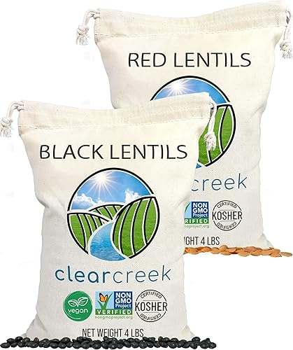 Miniatura 16 de Lentejas rojas cultivadas en el Pacífico Norte, bolsa resellable de 4 libras, sin OGM, kosher, vegano