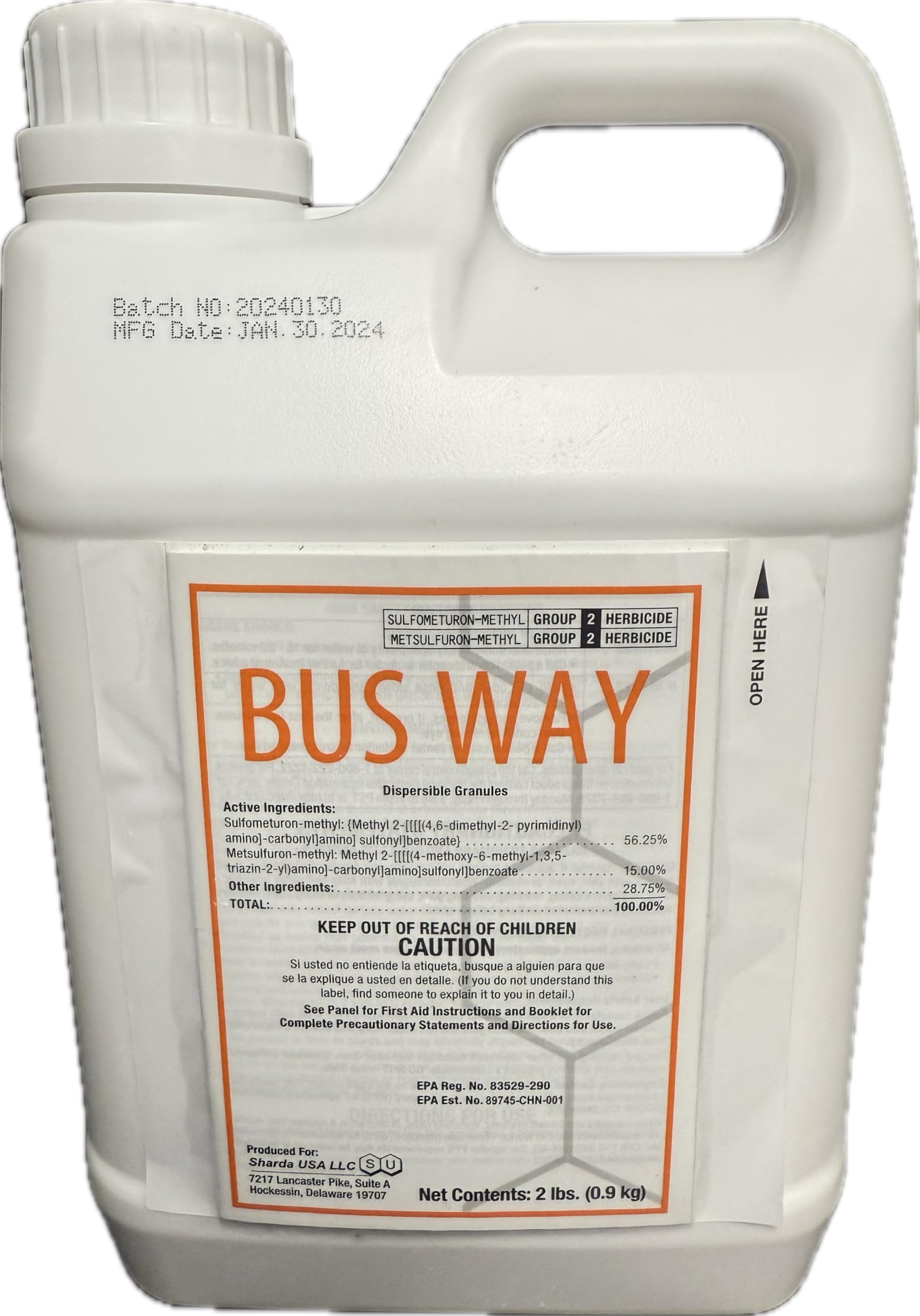 Sulfometuron 56.25% + Metsulfuron 15% (Compare to Oust Extra Herbicide) 2 LBS