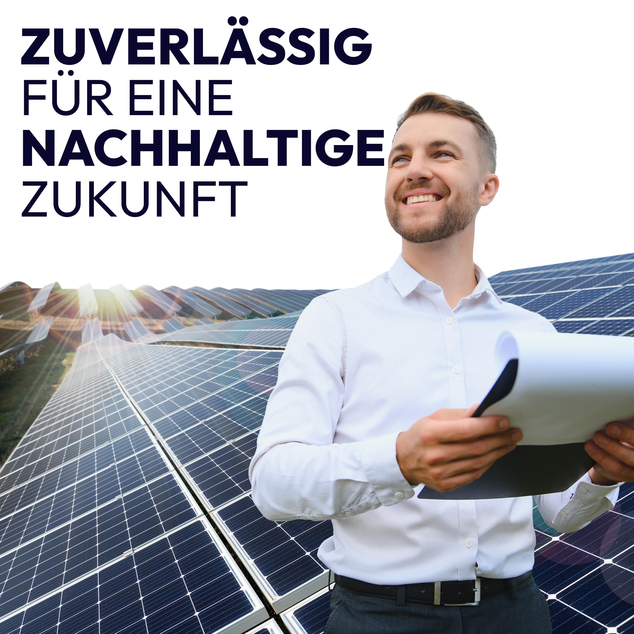 AMSID Solarpanel Halterung Solarpanel Balkonkraftwerk Montageschiene 12cm, PV Halterung verstellbar schwarz Klemme 30-35mm, Befestigungsset 2 Module geeignet für Flachdach Trapezdach.