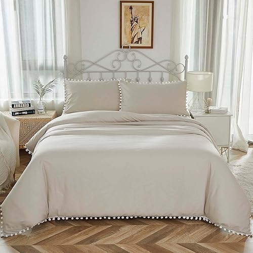 Softta - Funda de Edredón con borlas