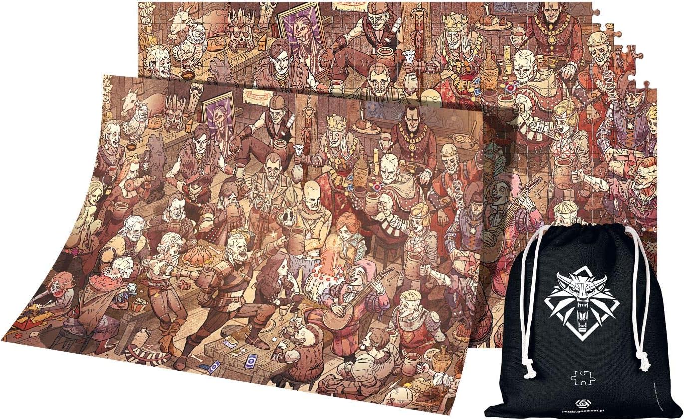 The Witcher 3: Wild Hunt Birthday | 1000 Piece Jigsaw Puzzle | Includes Poster and Bag | 68 x 48 | for Adults & Kids Age 14 Years and Up | Perfect for Christmas and Birthday Present | Game-Artwork