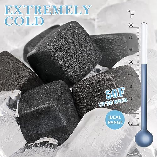 Miniatura 7 de Regalos para hombres, regalos para papá y marido, 6 piedras de whisky con caja de madera, ideas únicas de regalo de cumpleaños de aniversario para