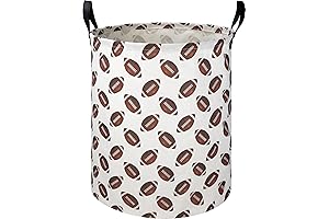 19.7" Football Laundry Basket: A Sporting Solution for Tidy Rooms and Happy Kids