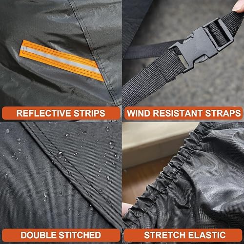 Miniatura 4 de Kayme - Cubierta impermeable resistente de 7 capas para camioneta, apta para todo clima, protección para exteriores contra lluvia y rayos UV, ajuste