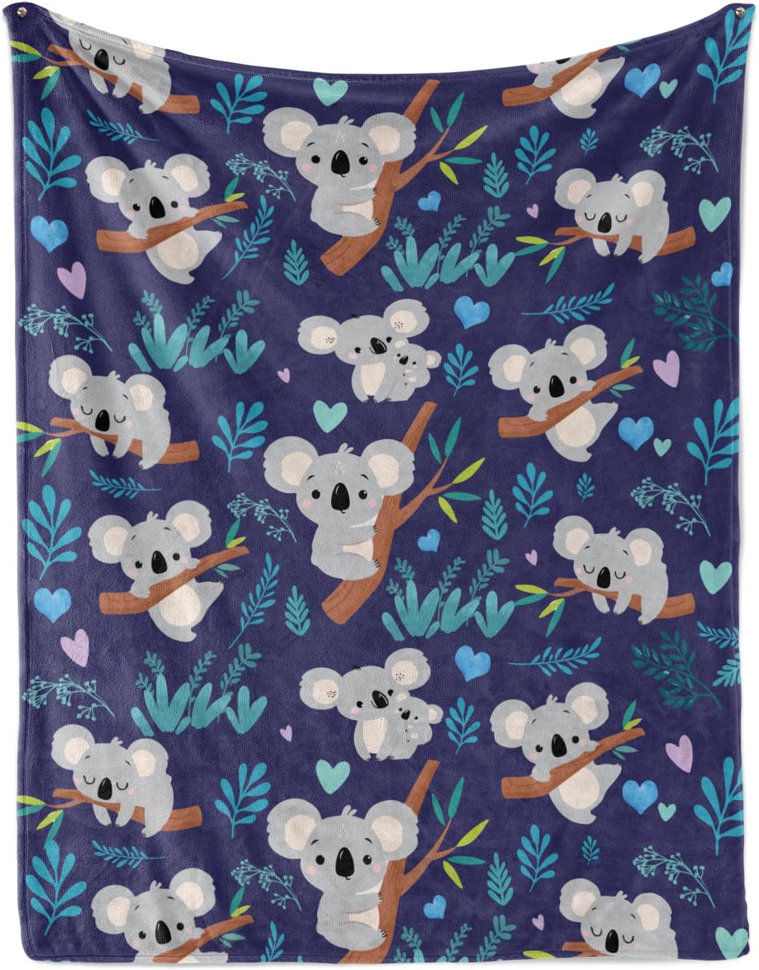Koala Blanket Soft Flannel Lightweight Koala Throw Blanket