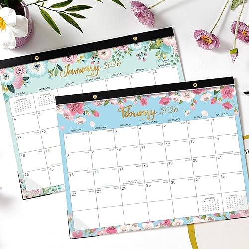 Miniatura 2 de Calendario de escritorio 2023-2024, calendario mensual de escritoriopared 2023-2024, 2 en 1, 16.8 x 12 pulgadas, julio de 2023 a diciembre de 2024,