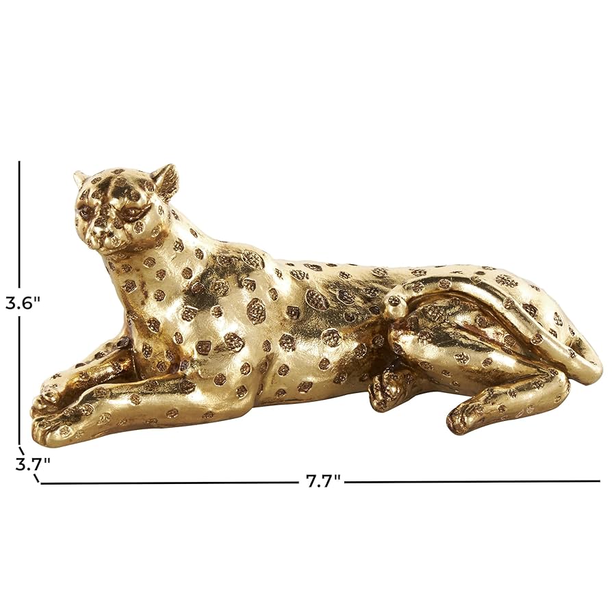 Amazon.com: Deco 79 Resin Leopard Decorative Sculpture