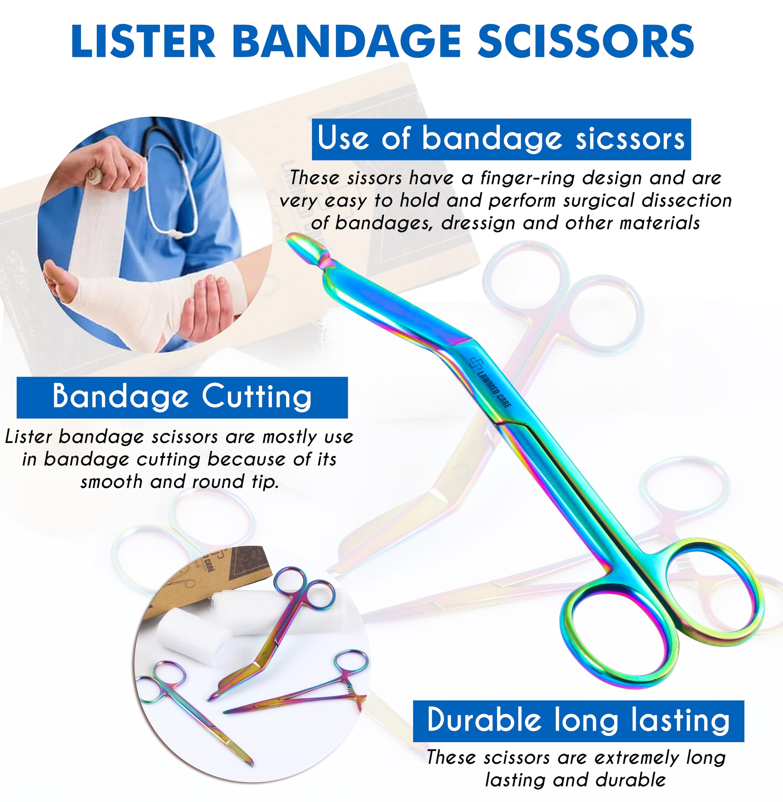 Medical Stitch Scissors - Precise Cutting Tool -4