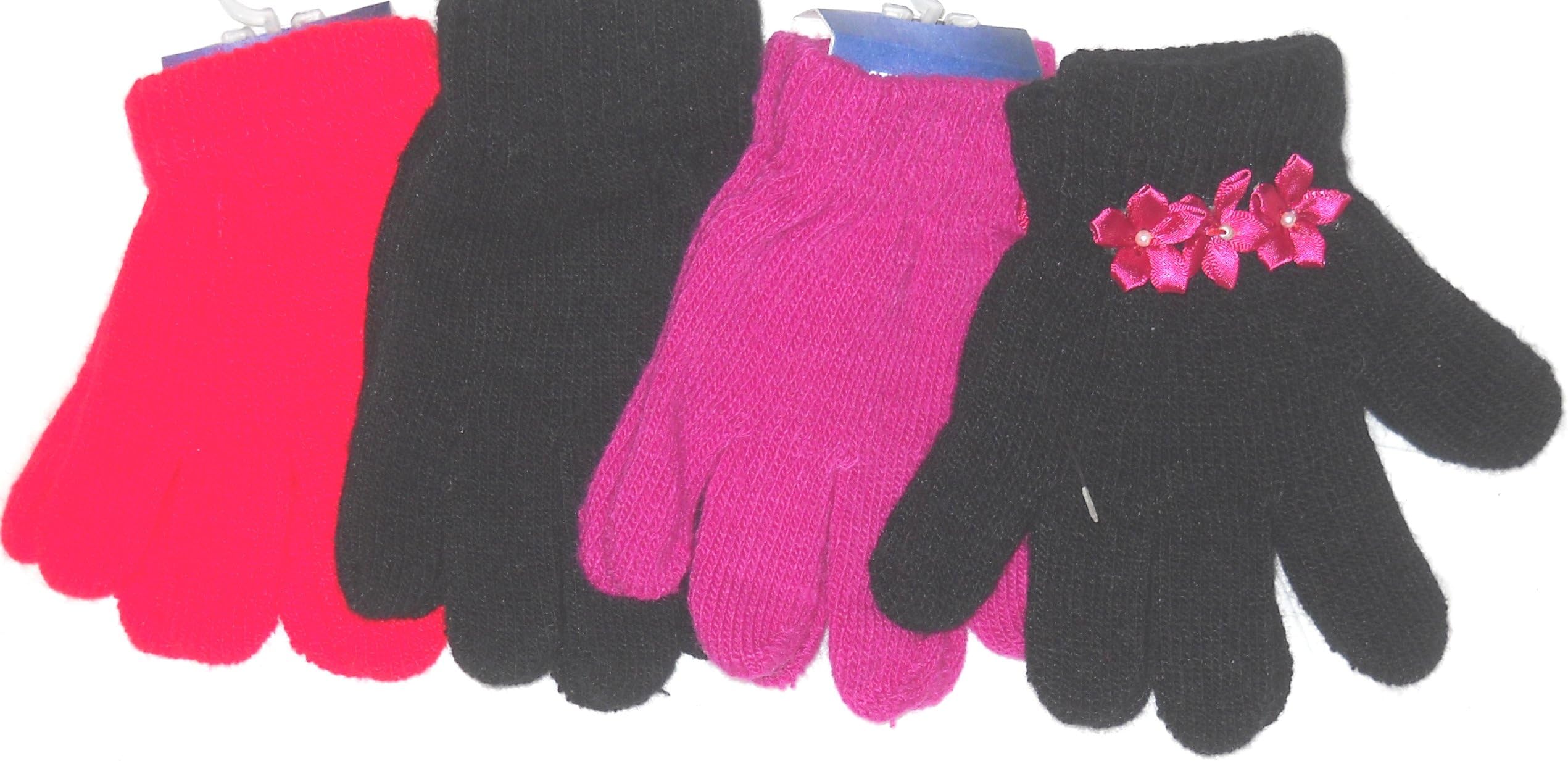Set of Four Pairs Magic Gloves for Ages 1-4 Years